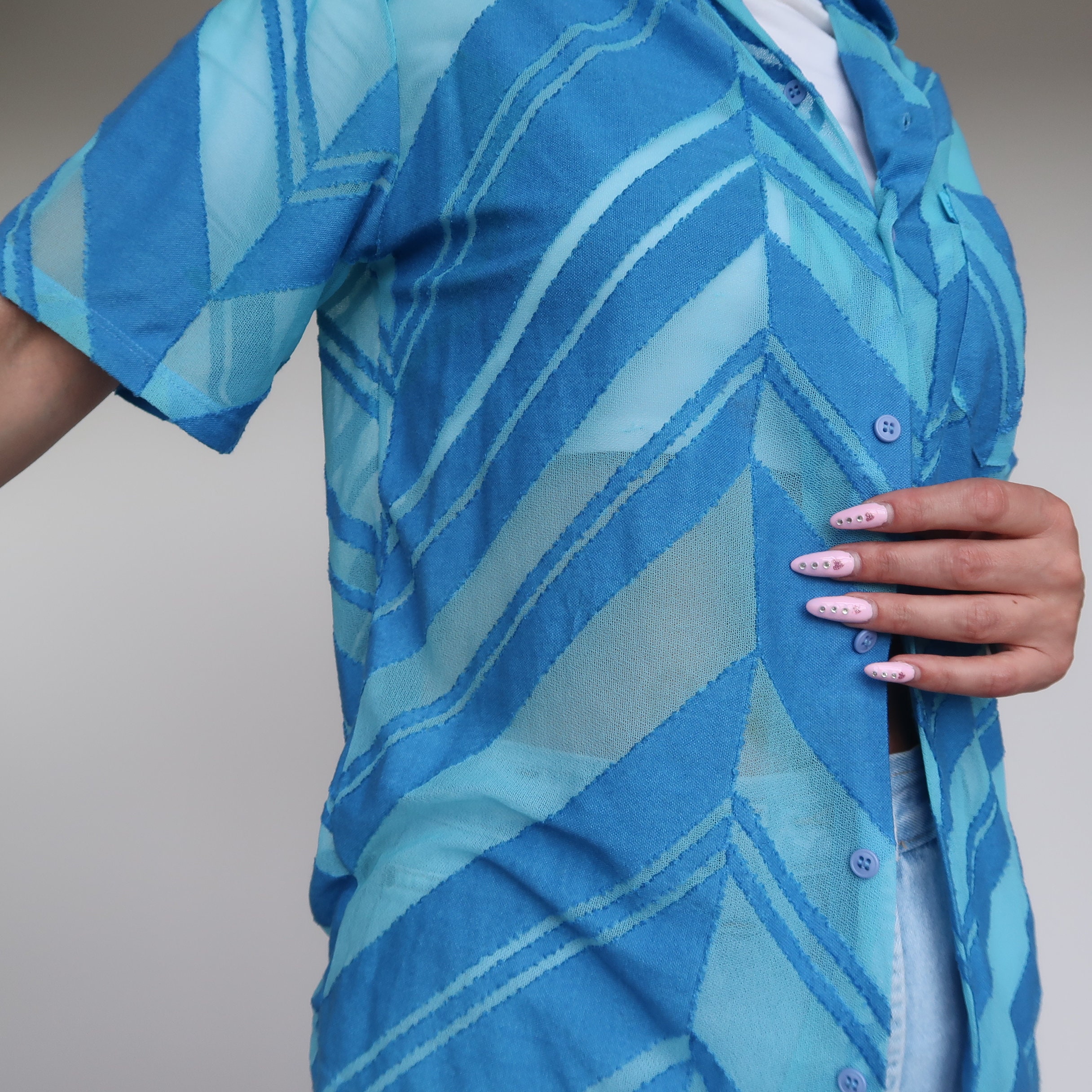 SEXXES Vintage Short Sleeved Sheer 
