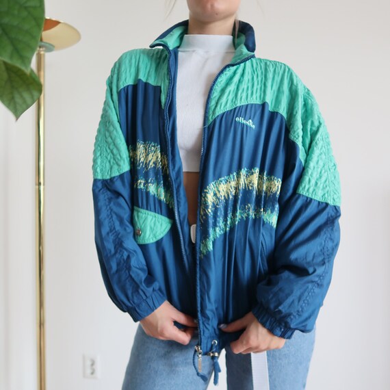 ellesse windbreaker blue