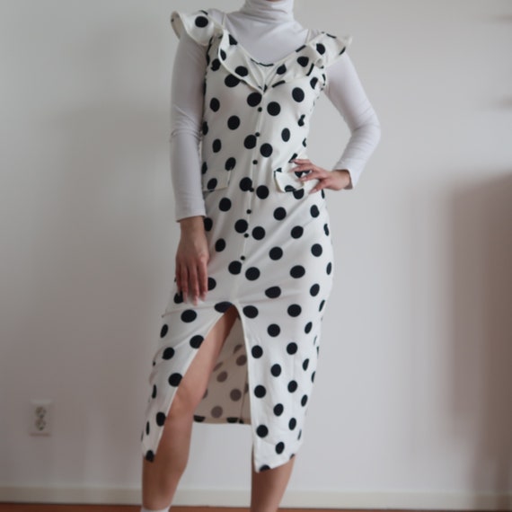 polka dot bardot dress