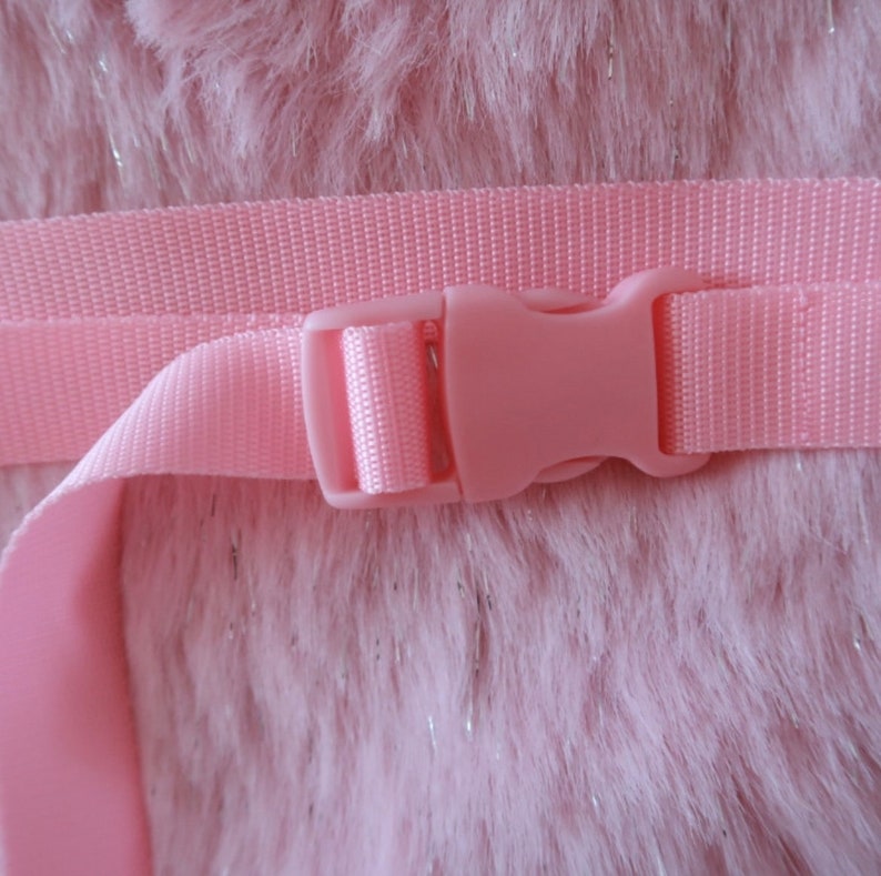 Handmade pastel buckle belt Y2K baby pink coquette princess Barbie core afbeelding 3