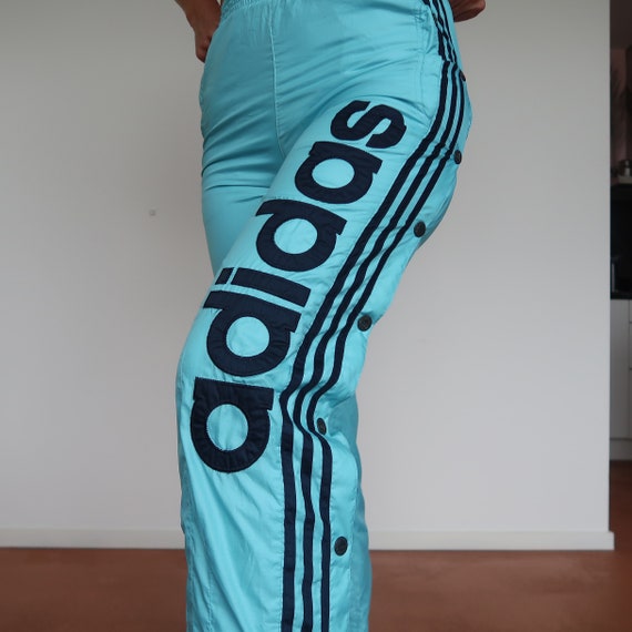 Adidas vintage lightweight popper tracksuit trouse