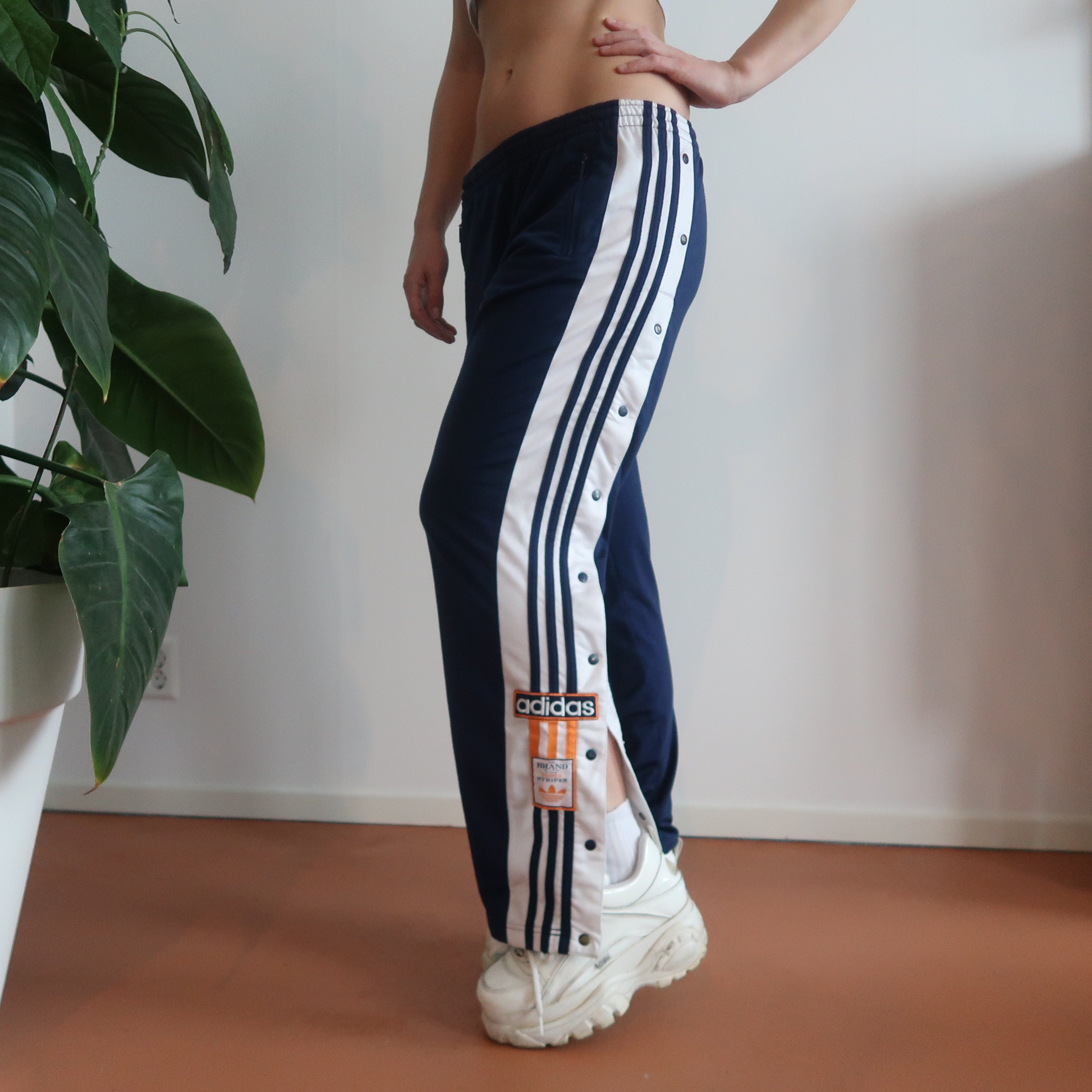 adidas popper trousers