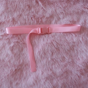 Handmade pastel buckle belt Y2K baby pink coquette princess Barbie core afbeelding 2