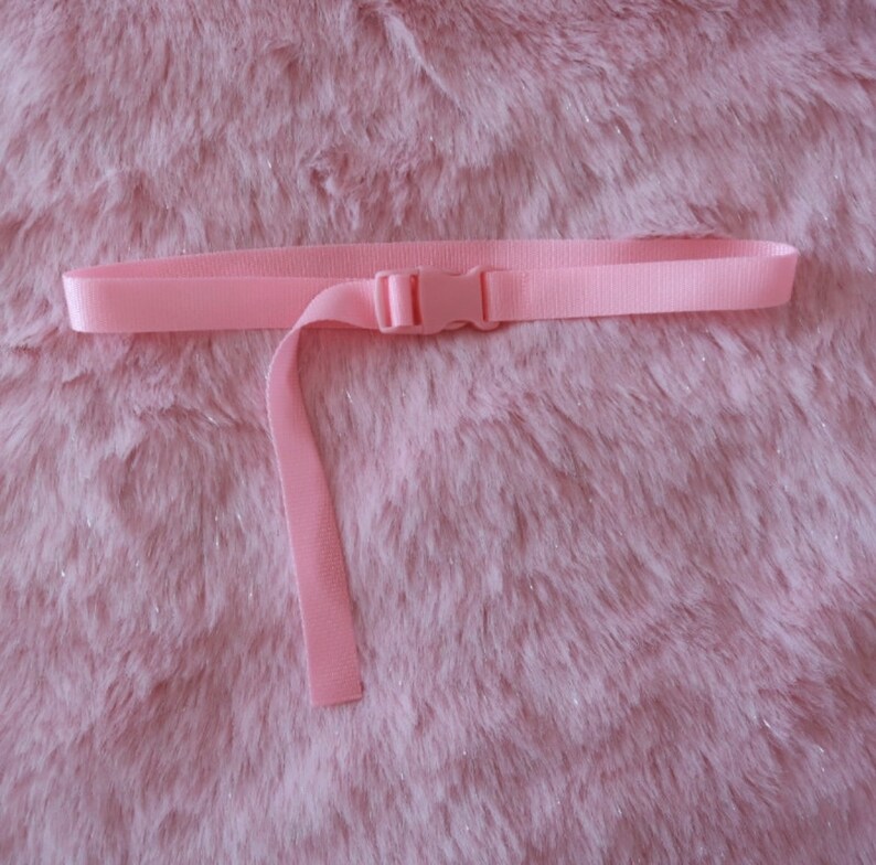 Handmade pastel buckle belt Y2K baby pink coquette princess Barbie core afbeelding 2