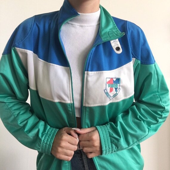 puma blue windbreaker