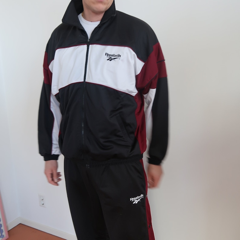 reebok tracksuit blue