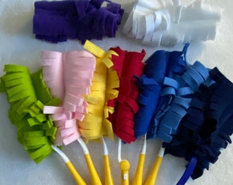 Fleece Reusable Washable Double-sided Wand Duster Covers - Alternative to Disposables - Made for Swiffer and Common Wand Types
