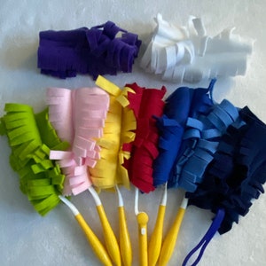 Fleece Reusable Washable Double-sided Wand Duster Covers - Alternative to Disposables - Made for Swiffer and Common Wand Types