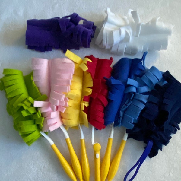 Fleece Reusable Washable Double-sided Wand Duster Covers - Alternative to Disposables - Made for Swiffer and Common Wand Types