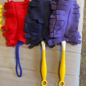 Fleece Wand Duster Refills: Reusable, Washable, Double-Sided, Fits Swiffer Wands and Generic Prong Wands image 4