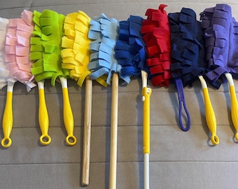Reusable Fleece Wand Duster Refills: Double-Sided, Washable, Fits Swiffer
