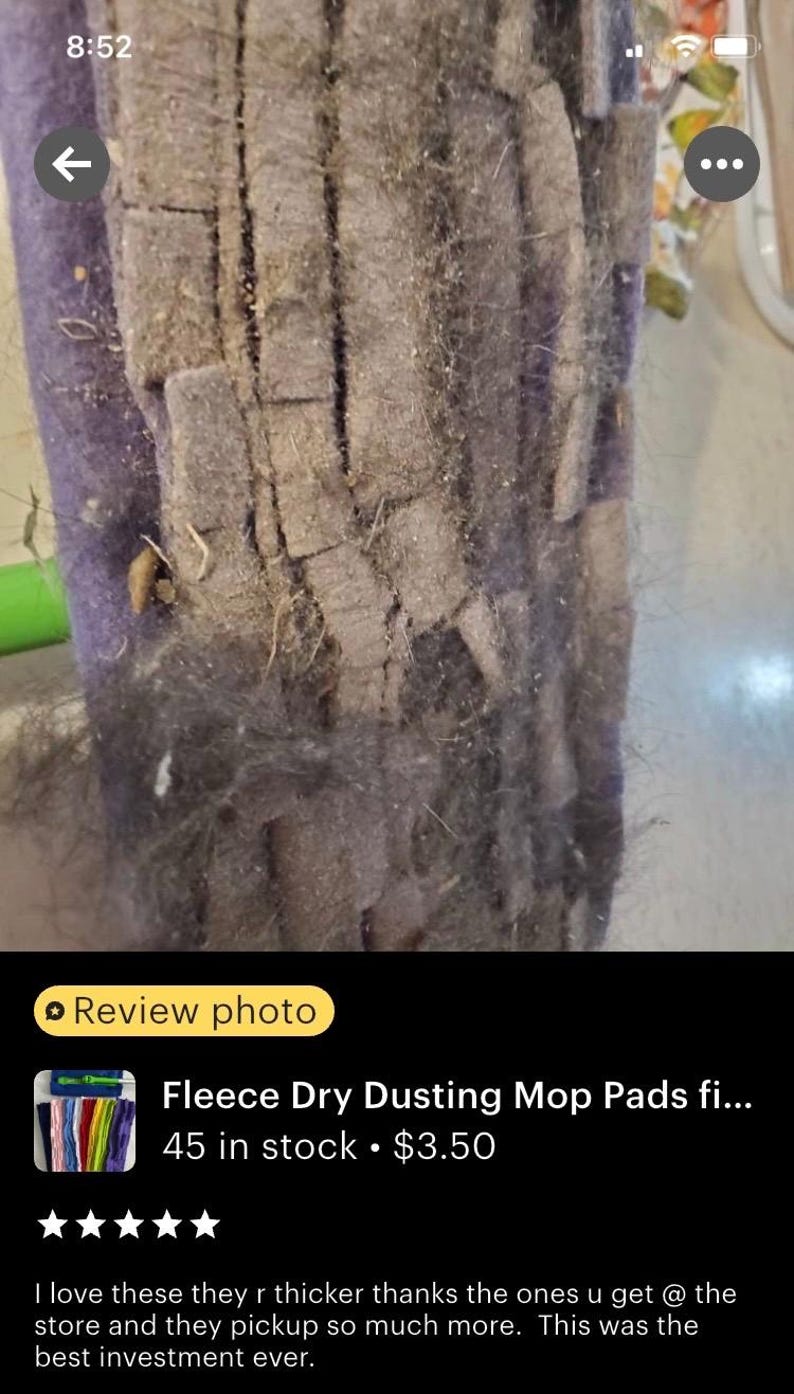 Fleece Mop Pad Refill: Reusable Dry Duster for Swiffer Sweeper 画像 9