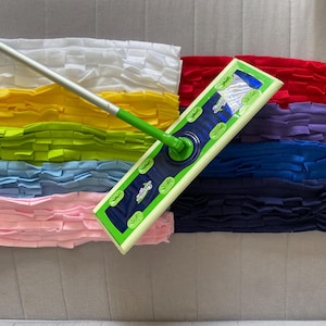 XL Fleece Mop Pad Refill: Reusable Dry Duster for Swiffer Sweeper Dry Mopping-Sweeping 17"
