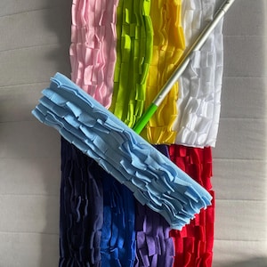 XL Fleece Mop Pad Refill: Reusable Dry Duster for Swiffer Sweeper (17”)