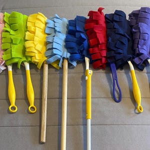 Fleece Wand Duster Refills: Reusable, Washable, Double-Sided, Fits Swiffer Wands and Generic Prong Wands image 1