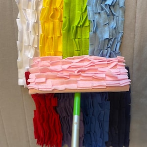 Fleece Mop Pads fits Swiffer mop: Reusable Dry Dusting Refills, 11"