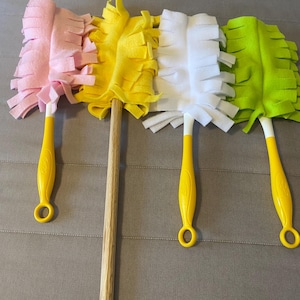 Fleece Wand Duster Refill: Reusable, Washable, 4 Layers Double-Sided