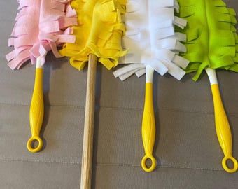 Fleece Wand Duster Refill: Reusable, Washable, 4 Layers Double-Sided