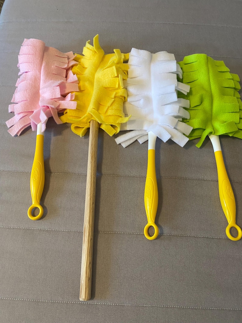 Reusable Fleece Wand Duster Cover: Swiffer and Generic Prong Wand Compatible, Washable image 6
