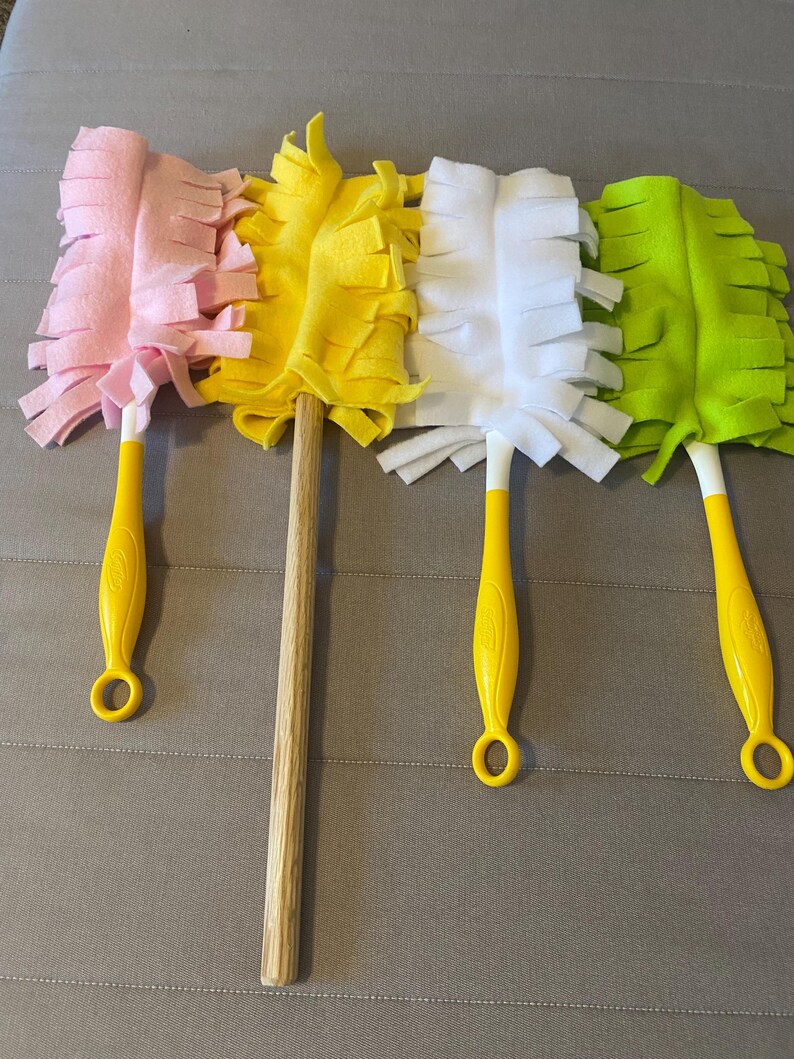 Fleece Wand Duster Refills: Reusable, Washable, Double-Sided, Fits Swiffer Wands and Generic Prong Wands image 2