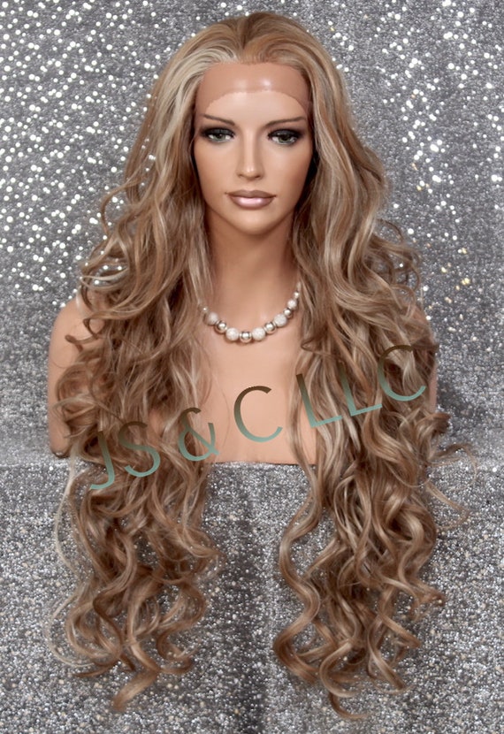 Human Hair Blend Wig Heat Safe Lace Front Wig Free Part  display picture 1