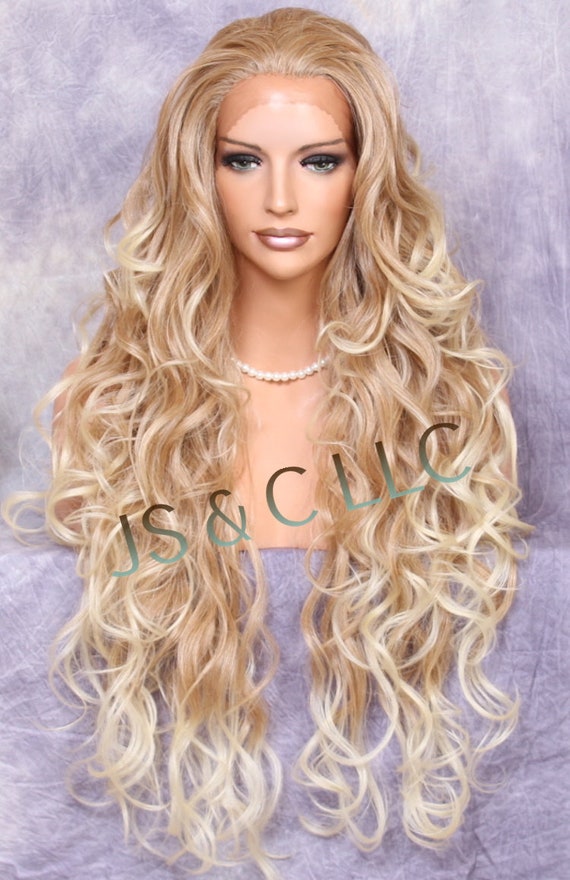 Human Hair Blend Wig Heat Safe Lace Front Wig Free Part  display picture 3