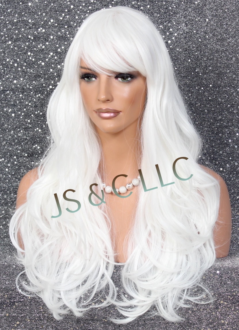 Lush White Human Hair Wigs View in 4K Lush White Human Hair Wigs View in 4K