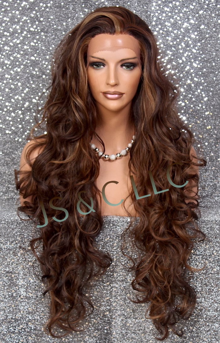 Human Hair Blend Wig Heat Safe Lace Front Wig Free Part  display picture 2
