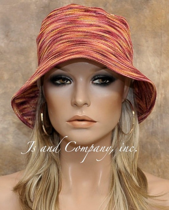 Chic Red and Brown Women\'s Hat Boho Chic Trucker Hat – Tribal Rustic Baseball Cap for Women  main image 3