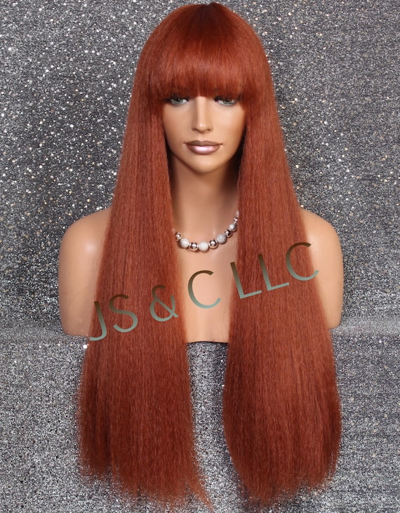 Human Hair Blended Bang Wig Blend] Frodio Veralux™ Blend Human Hair Glueless Straight  main image 2