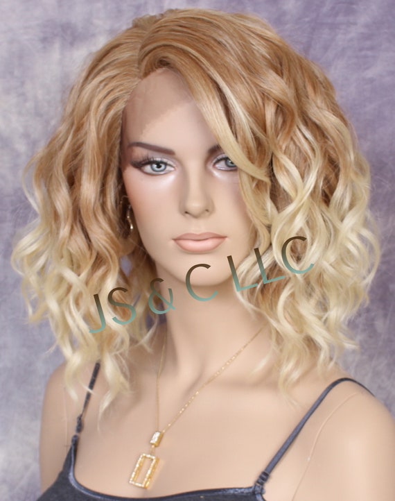 Natural Human Hair Blend Full Lace Front Wig With Side Lace  display picture 1