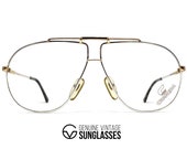 NOS vintage CARRERA 5312 quot Gold Silver quot sunglasses - 80 39 s Austria - ORIGINAL - Large