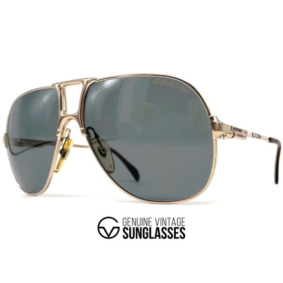 NOS vintage CARRERA & BOEING 5700 “Gold” sunglasses -… - Gem