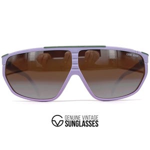 NOS vintage CEBE 2000 "SPORT" sunglasses - France 90's - Large - Original - Light Blue / Mirrored