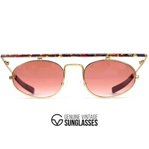 NOS vintage TEXSO by SOLGIR T305 Sonnenbrille - 80er Italien - Large - Original - Rare - Gold