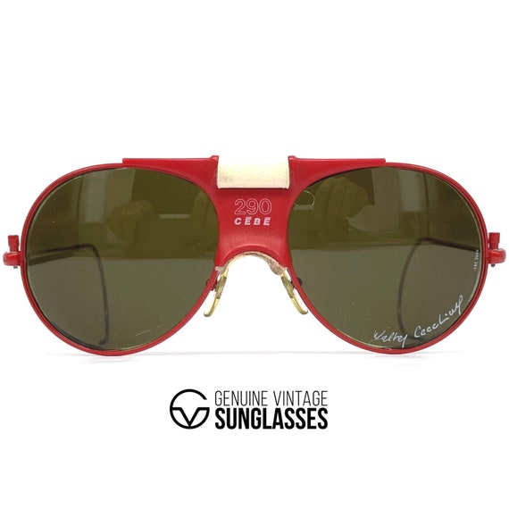 Vintage CEBE 290 walter Cecchinel Glacier Sunglasses France '90s ORIGINAL  Limited Edition Red - Etsy Israel