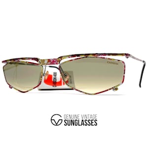 Gafas de sol vintage CARRERA 5546 "C-Vision 400" - Austria, años 80 - Talla mediana - Original - Multicolor/Verde
