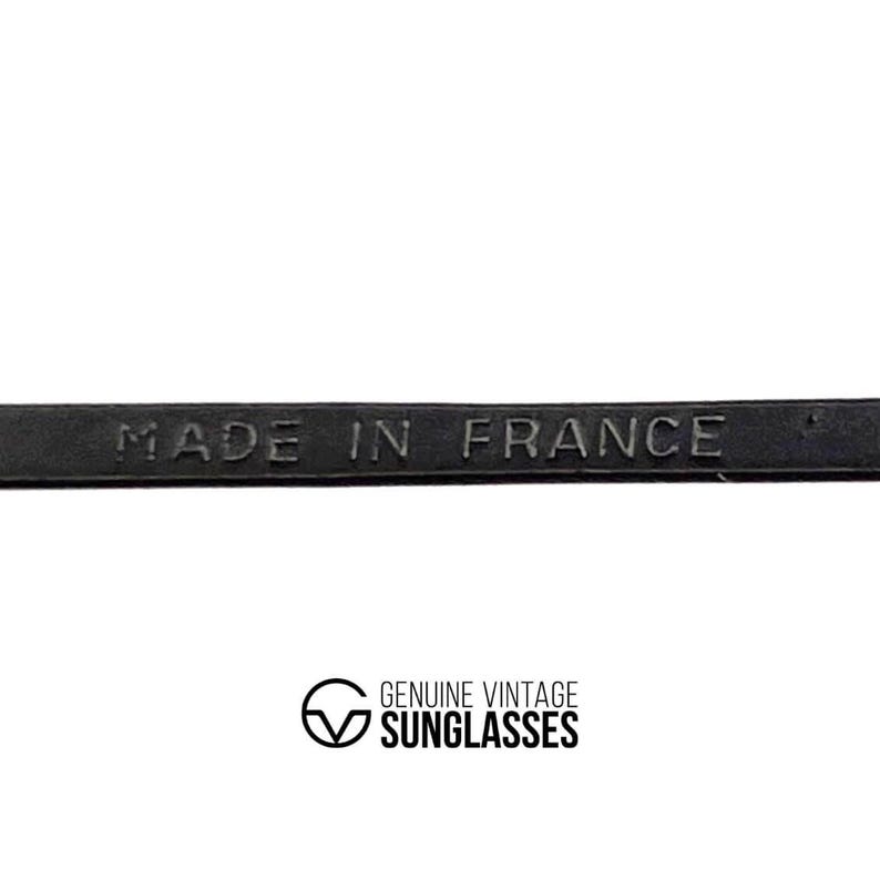 Gafas de sol de aviador fotocromáticas CEBE 205 de metal, estilo vintage - Francia, años 80 - Negras / Lentes minerales imagen 10