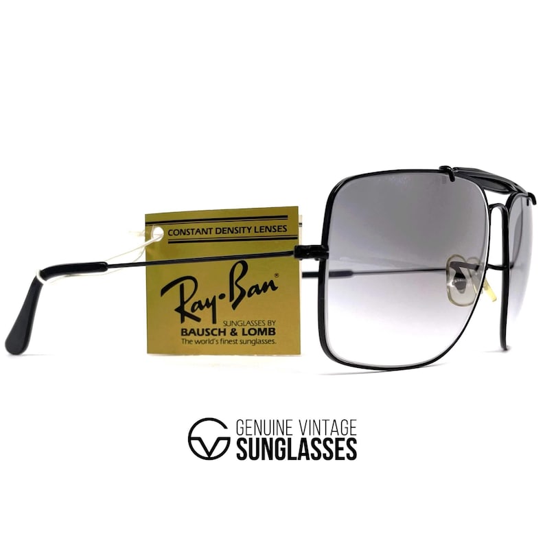 Occhiali da sole minerali vintage RAY-BAN Bausch & Lomb "Explorer" NOS - USA anni '80 - Taglia L - Originali immagine 6
