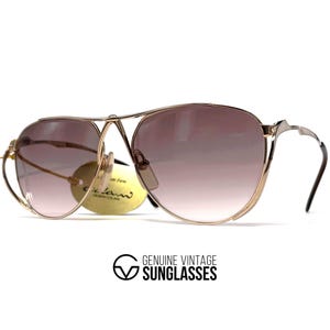 Vintage COLANI 1002 Sonnenbrille - 1980's Germany - Medium - COLLECTORS - Gold / Altrosa