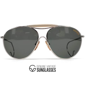 NOS vintage CARRERA 4818 Ultrasight ""Sport"" Sonnenbrille - RAR - Italien '80s - Large - Silber / Grau