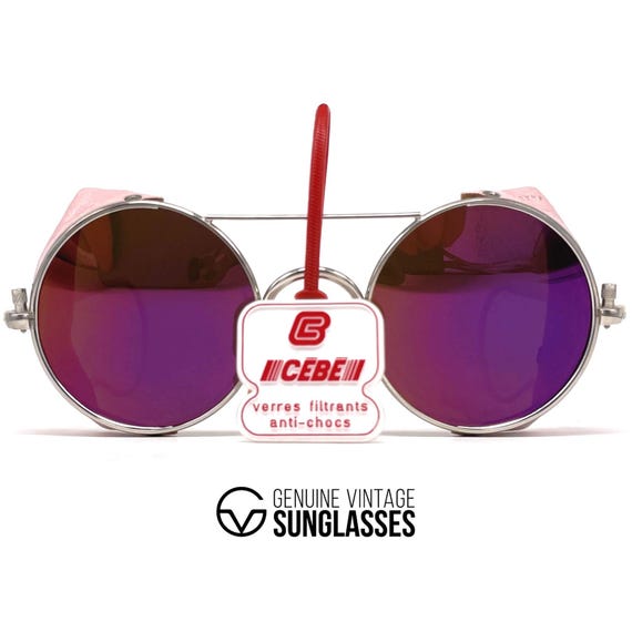 Vintage CEBE 286 Leather Glacier Sunglasses - France 1990 display picture 1