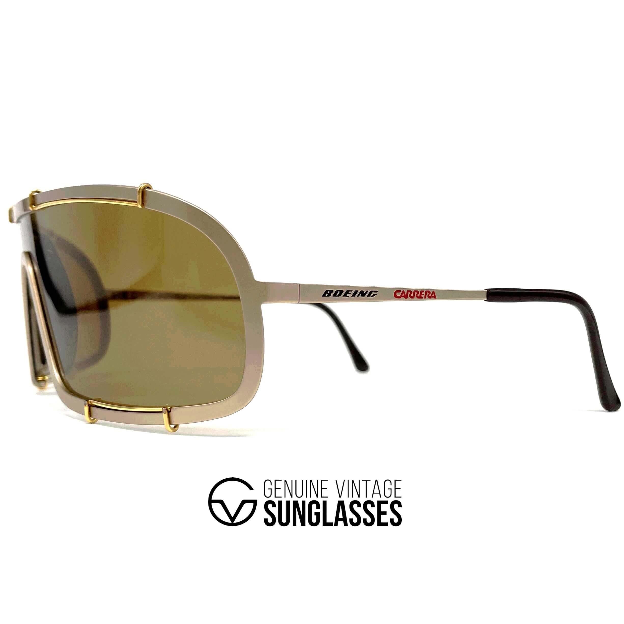 Carrera 82 White and Gold Sunglasses - Etsy Vintage Carrera Boeing 5700 41 60-12 Small Sunglasses - Etsy main image 2