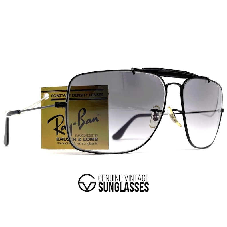 Occhiali da sole minerali vintage RAY-BAN Bausch & Lomb "Explorer" NOS - USA anni '80 - Taglia L - Originali immagine 4
