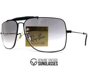 Occhiali da sole minerali vintage RAY-BAN Bausch & Lomb "Explorer" NOS - USA anni '80 - Taglia L - Originali