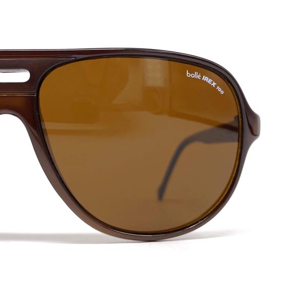 Lunettes De Soleil Vintage BOLLE 8378 Glacier - France Années 80, Noir, Neuf étiquette