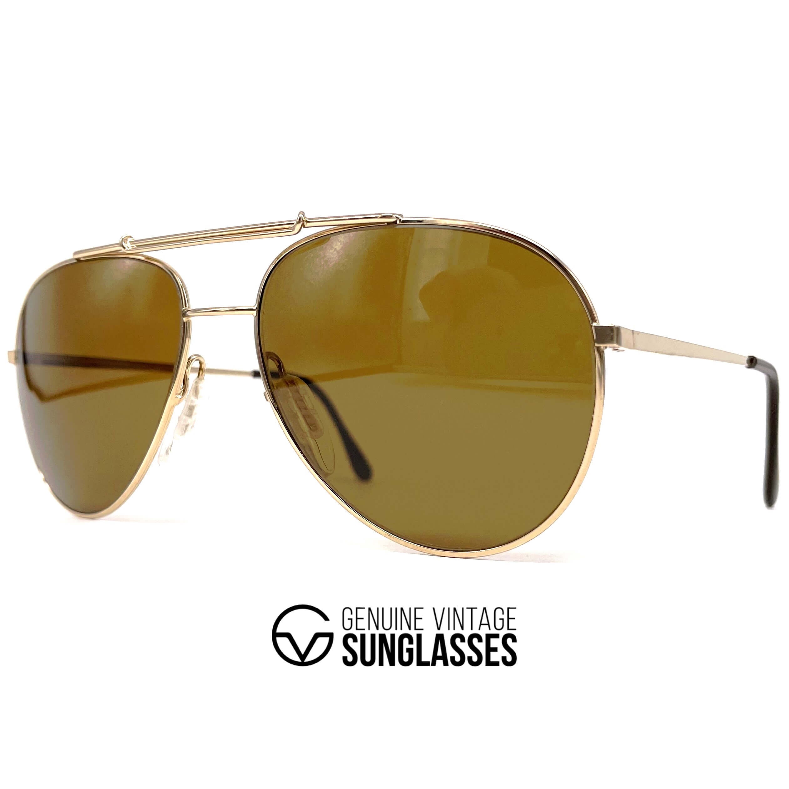 NOS Vintage ZEISS 5614 Sunglasses W.germany 1980 s Large ORIGINAL Gold brown Etsy UK