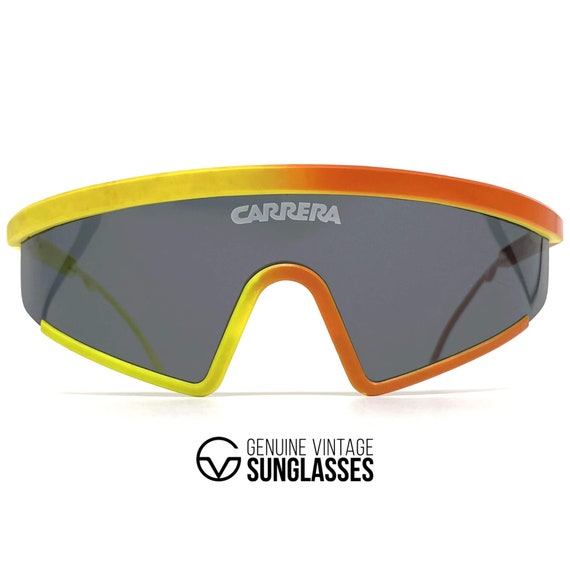 NOS Vintage CARRERA 5472 Wrap Sunglasses Hard Coated Rare 80 s