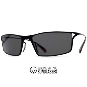 NOS vintage BUGATTI 354 "ODOTYPE" designer sunglasses - made in France - Medium - Original - Black