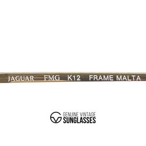 Vintage Jaguar 709 Sunglasses – 80s Gold Aviator, Blue Gradient Lens (NOS) image 10